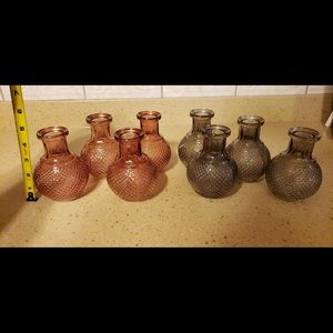 Bud vases set of 8